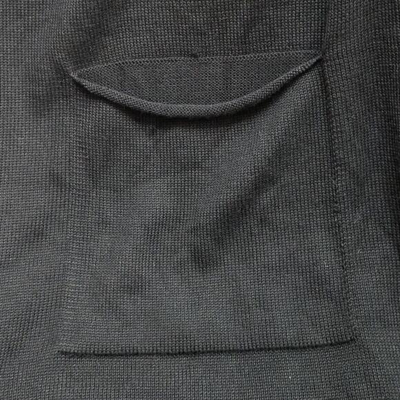 Ceny Long Cardigan Coatigan Sweater Womens Small Black Open Front Knit New - Picture 8 of 16